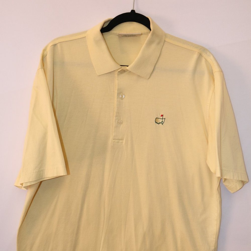 Augusta National Golf Polo Shirt, Yellow Men's Large